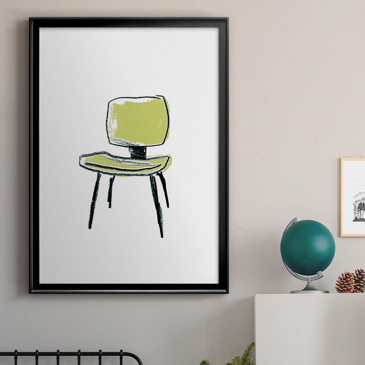 Take a Seat VI Premium Framed Print, in Gold, Black, or Silver - Ready to Hang