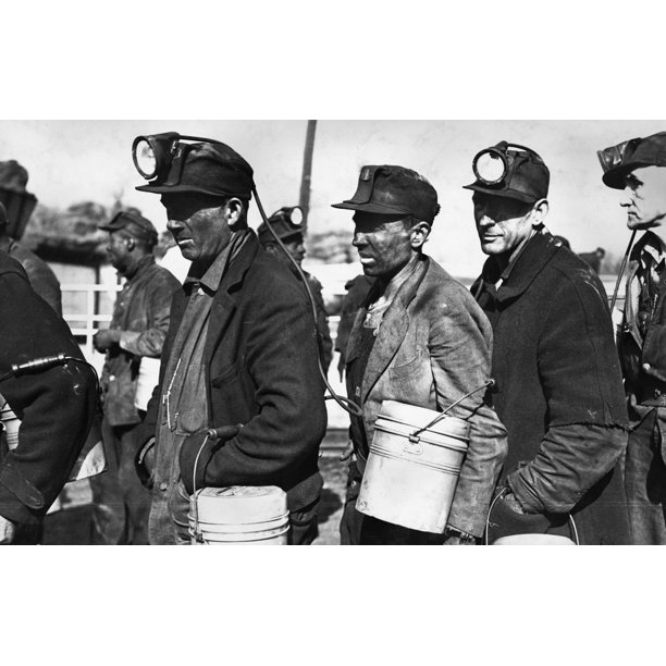 Alabama Coal Miners, 1937. /Na Group Of Coal Miners, Birmingham