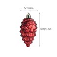 thumbnail image 2 of Fnochy 8 PCS Glitter Pinecone Christmas Ornament 3.5 Inch for Xmas Tree DIY Crafts Fall Party Decorations Black of Friday Deals 2024, 2 of 5