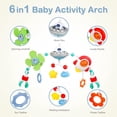 thumbnail image 4 of Ajdoll Musical Stroller Crib Mobile Arch Toy with Rotating Figures and Soft Light, Travel Activity Toy, 4 of 7