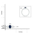 thumbnail image 4 of ANGARA Natural Prong-Set Solitaire 1.55 ct Blue Sapphire Split Shank Ring in 14K White Gold for Women (Size-8x6mm) | September Birthstone, Anniversary, Jewelry Gift for Women | Natural Sapphire Ring, 4 of 8