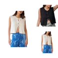 thumbnail image 1 of Cardigans pour Femmes Mode Y2K Sans Manches à Nouer devant Gilet en Tricot Été Cardigans pour Femmes, 1 of 6