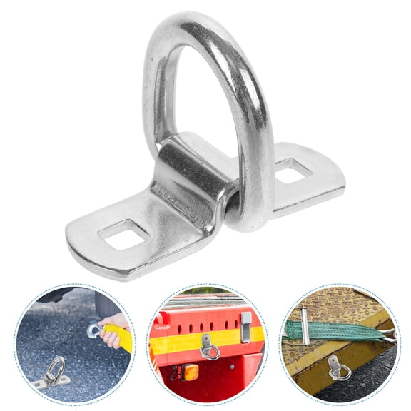 OULII Trailer Ring Towing Hook Car Tow Hook Galvanized Steel 1Pack
