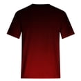 thumbnail image 4 of LOVZFMLL Hauts d'Été pour Femmes Mode Décontractée Chemises Imprimées Manches Courtes Tee Ample Blouse Col en V, 4 of 5