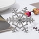 thumbnail image 5 of Cateissary Anillos para servilletas de copo de nieve plateados de aspecto bonito de acero inoxidable de 6 uds para una configuración de elegante Barra de herramientas oro, 5 of 6