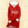 thumbnail image 4 of Women Yes Im Still Freezing Me 24/7 Hoodies, Winter Long Fleece Lined Pollever Sweatshirt, Warm Causual Shirts, 4 of 8