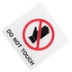 thumbnail image 4 of Señal de no tocar, señal de advertencia autoadhesiva, etiqueta de seguridad, señal acrílica, etiqueta de no tocar, 4 of 6