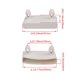 thumbnail image 2 of 30 x blanco longitud interior 55mm cama de plástico Slat final tapas soporte accesorios kaili Sencillez, 2 of 2