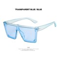 thumbnail image 4 of Señoras Gafas de sol para hombres Gafas de sol sin montura cuadradas de gran tamaño Gafas de sol Uv400 Tendencia Gafas de sol de una pieza con montura grande Nuevos hombres y mujeres Street Shooting D Feliz Sencillez, 4 of 5