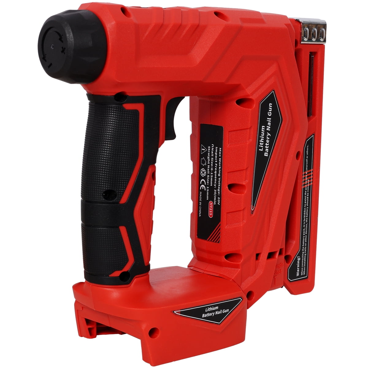 LuckyNote 2-in-1 Cordless Brad Nailer & Stapler, Compatible with Makita 20V Battery, 18GA Nails & T50 Staples, Tool Only, Red