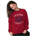 thumbnail image 5 of American Freedom Liberty 1776 Patriot Sweatshirt for Men or Women Brisco Brands S, 5 of 6