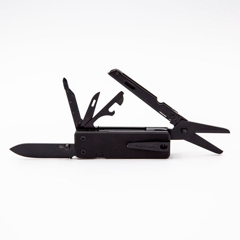 Roxon Inc, Multi Tool Pocket Knife, KS2 Elite D2 Blade, Black