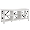 thumbnail image 1 of Henn&Hart 58" White/Metal TV Stand, 1 of 8