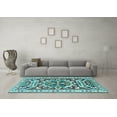 thumbnail image 3 of Ahgly Company Indoor Rectangle Persian Light Blue Traditional Area Rugs, 8' x 12', 3 of 4