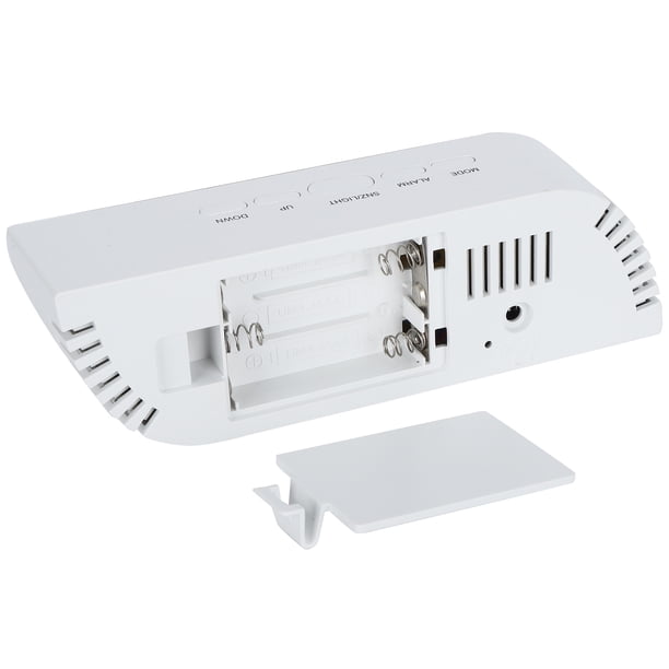 RelOJ Digital Con Espejo LED, Pantalla Grande LED, Reloj Electrónico, Despertador de Cabecera, Reloj de Escritorio, Superficie de Espejo, Reloj de Maquillaje, Decoración Moderna
