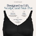 thumbnail image 4 of Dominique Women’s Jillian Wire-Free Minimizer Bra #6800 – Seamless Full Figure Wireless Bra - Lingerie for women, 4 of 6