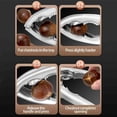 thumbnail image 3 of Mosiee Clip Ergonomique en Acier Inoxydable 304 Noyer : Robuste, Efficace et Polyvalent!, 3 of 7