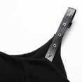 thumbnail image 6 of WXLWZYWL Summer Dress 2023 Clearance Women'S Gothic Punk Dress Strap Style Sleeveless off Shoulder Mid Length Dress Black, 6 of 6