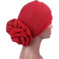 thumbnail image 7 of D-GROEE Shiny Flower Turban Shimmer Chemo Cap Hairwrap Headwear Beanie Hair Scarf, 7 of 7