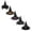 Purple 1PCS & Black 1PCS & White 1PCS & Orange 1PCS & Silver 1PCS, variant on Halloween Hat Party Hats Witch Supplies 3PCS Halloween Witch
