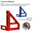 thumbnail image 4 of Aluminum Alloy Multi Angle Measuring Ruler Woodworking Square Protractor 45° 90° Miter Triangle-Ruler Utility Scribing Gauge Multifunctional Layout Measuring Tool for Engineer, 4 of 8