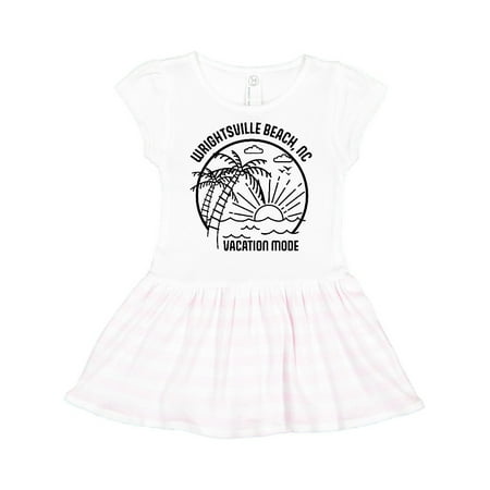 

Inktastic Summer Vacation Mode Wrightsville North Carolina Gift Toddler Girl Dress