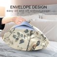 thumbnail image 4 of Yayeee Pillowcase Standard Size Set of 2 Satin Wrinkle Resistant Pillow Case, Beige Birds, 4 of 7