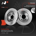 thumbnail image 6 of A-Premium Front Vented & Rear Solid Disc Brake Rotors + Ceramic Pads Kit Compatible with Select Hyundai and Kia Models - Tucson 2010-2011, For Sportage 2011, 12-PC Set, 6 of 9