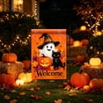 thumbnail image 4 of QISIWOLE Halloween Garden Flag, 18x12in Witch Ghost Black Cat Pumpkin Waterproof Yard Banner for Outdoor Decor, 4 of 6