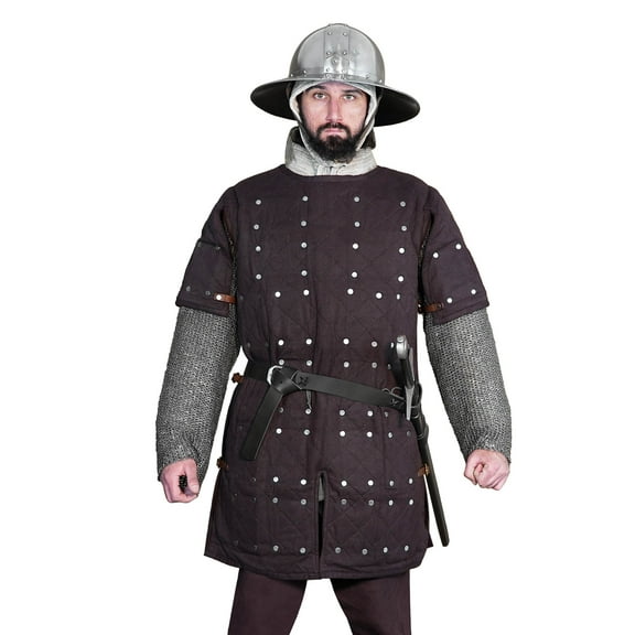 Lord of Battles Medieval Brigandine Renaissance Jacket Steel Plated Overcoat Cosplay Armor Perfect for Unisex