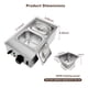 thumbnail image 4 of Kojooin Máquina para Derretir Chocolate, Fusor de Chocolate con 2 Ollas Variadas Calentador de Alimentos Comercial Eléctrico para Derretir Chocolate/leche y Calentar, 800 W, 4 of 7