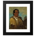 thumbnail image 2 of George Catlin 15x17 Black Modern Framed Museum Art Print Titled - Kee-An-Ne-Kuk, Foremost Man, Chief of the Tribe (1830), 2 of 5