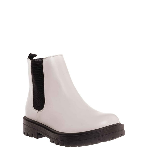 villa chelsea lug sole booties