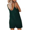 thumbnail image 4 of Combinaison Décontractée Sans Manches à Bretelles, Ample et Ajustable pour Femmes, Short Extensible, Barboteuse avec Poches, 4 of 4