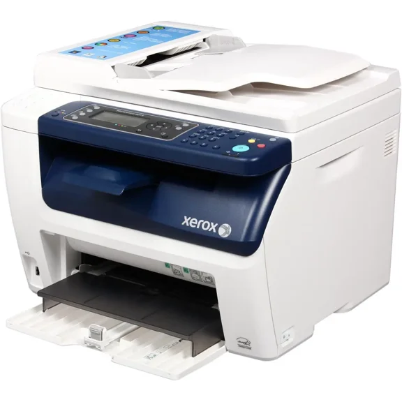 Restored Xerox WorkCentre 6015/NI Color Multi-Function Printer – Print, Copy, Scan, Fax, Wireless, Ethernet, USB, 150-Sheet Input Tray, 15-Sheet ADF