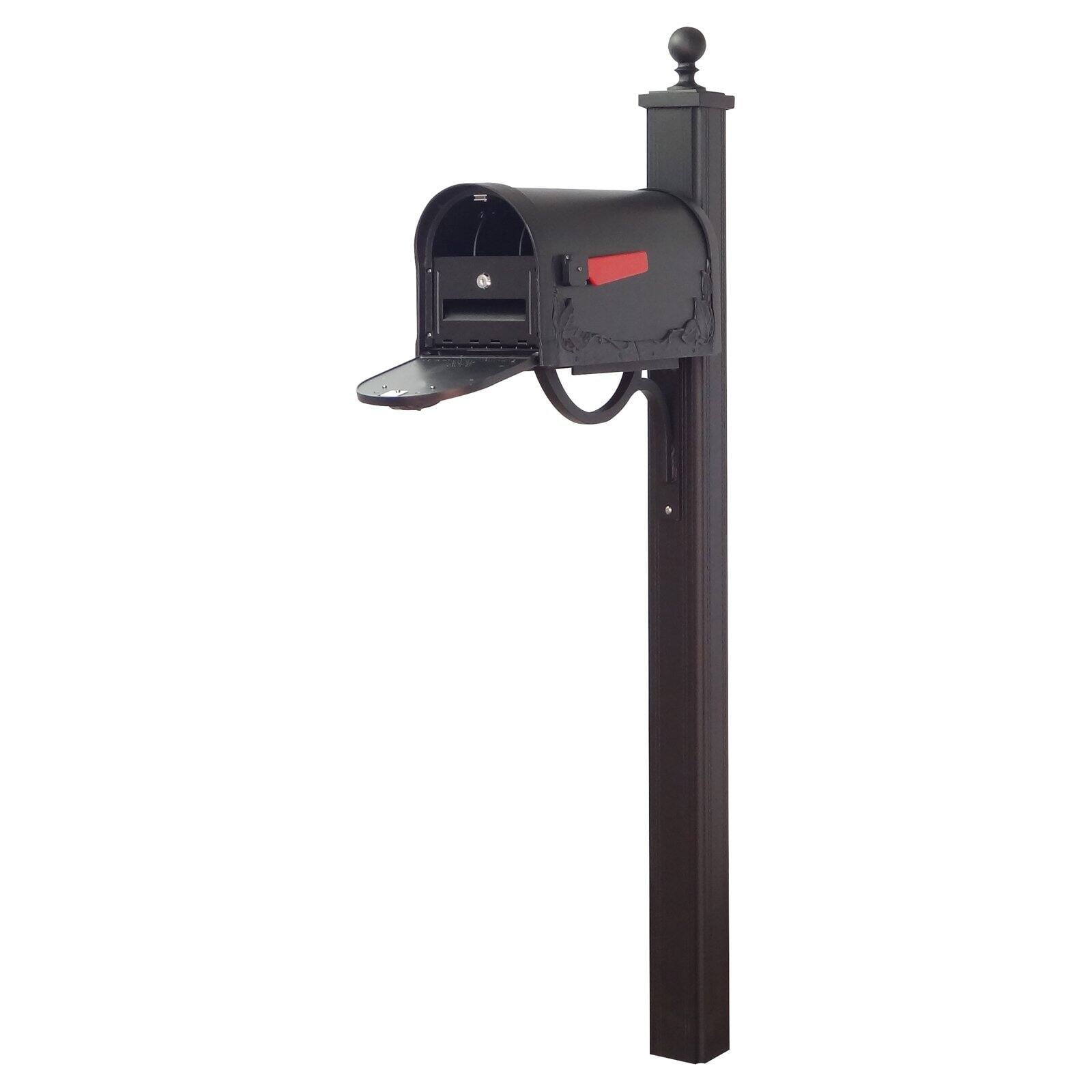 Special Lite Products Floral Curbside Mailbox with Locking Insert and