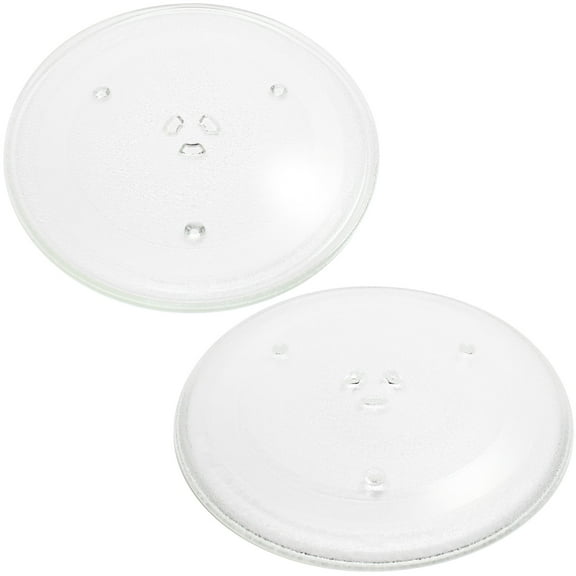 2-Pack Replacement DE74-20015 Microwave Turntable Glass Plate for G.E., Samsung, Frigidaire, Emerson - Compatible with G.E. JVM1540DN1WW, G.E. JVM1540DN1BB, Samsung MW1150WA, G.E. JVM1540SN1SS