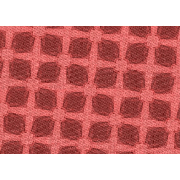 Ahgly Company Indoor Rectangle Patterned Love Red Area Rugs, 7' x 10'