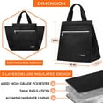 thumbnail image 6 of OPUX Lunch Bag for Women, Insulated Lunch Box Tote for Girls Work School Men Kids Office, Thermal Soft Small Lunch Cooler Bag for Picnic Travel with Pocket, Fits 12 Cans - Black, 6 of 7