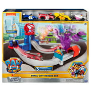 Paw Patrol Total City Rescue Playset with 4-Pc. Action Figures Diecast Vehicles