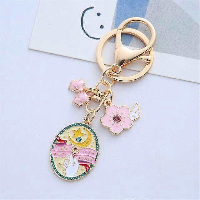 Cartoon Anime Keychain Sweet Cat Girl Car Key Chain