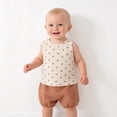 thumbnail image 2 of Infant Girls Two Piece Outfits Full Print Sleeveless Vest with Shorts Clothing Set Size 6-9 Months, 2 of 5