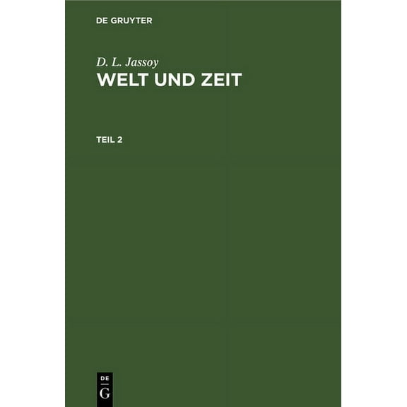 Welt und Zeit (Hardcover)