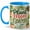 Blue, variant on Plant Mom Energy Coffee Mug, Cute Houseplant Lover Garden Quote Design, 11 oz Ceramic Cup