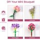 thumbnail image 5 of Ramo de flores 2022, mini rosa rosa juegos de bloques de construcción para mujeres flores artificiales kits de juguetes creativos cumpleaños aniversario regalos de amor para sus novias exhibición de decoración del hogar (547 piezas) JM, 5 of 6