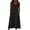 #0063-Black, variant on Shihyeh Linen Dresses for Women 2026 Summer Beach Sleeveless Flowy Loose Maxi Sundress Boat Neck Down Gauze Dress