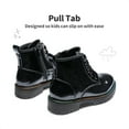 thumbnail image 4 of BURUDANI Kids Glitter Ankle Boots Side Zipper Combat Shoes with Lace-Up for Toddler Little Kid & Big Kid, 4 of 4