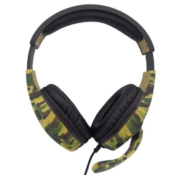 Shisuyan Camouflage Gaming Headset Game Machine Computer Gamer Headset Game Headphone with Microphone for Computer Moblie Phone Laptop (Green)