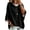Black #46, variant on WULMLEO Hoodies Women Oversized 3/4 Sleeve Drawstring Hooded Fall Winter Pullover Casual Loose Fit Lightweight Sweatshirts Trendy Comfortable Sweaters Sky Blue L