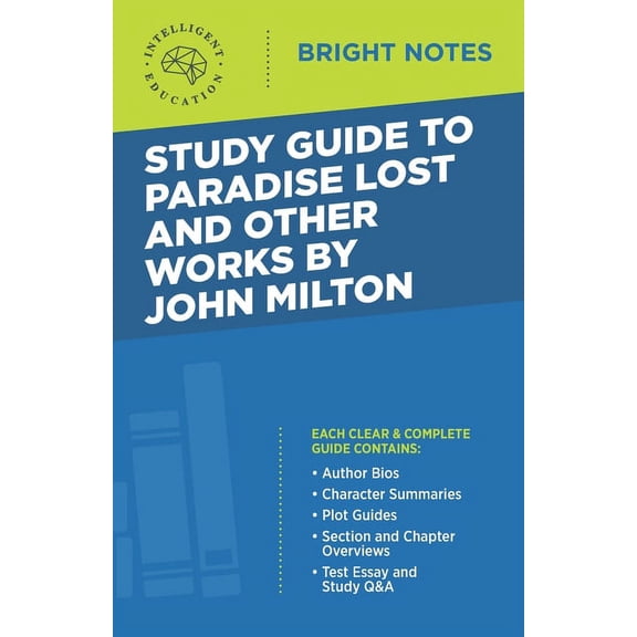 Bright Notes Study Guide to Paradise Lost and Other Works by John Milton, (Paperback)